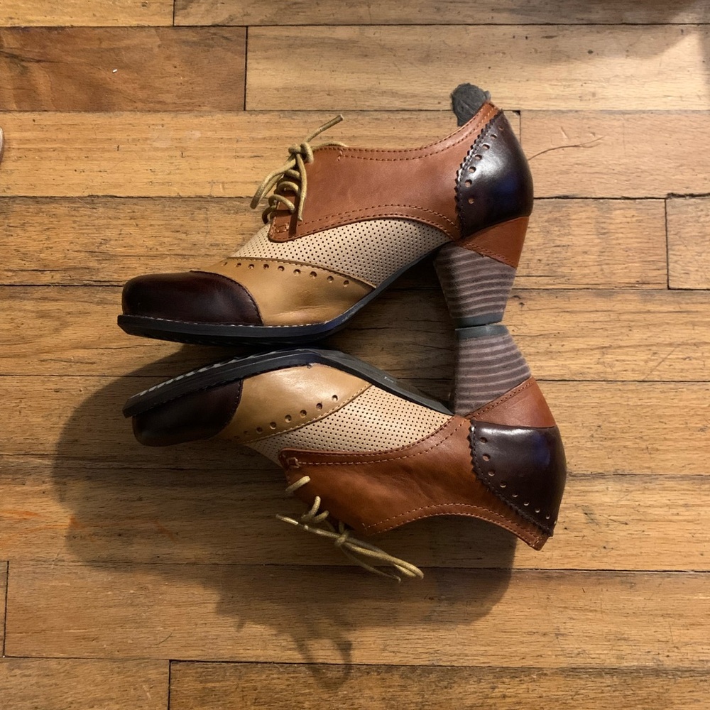 L’artiste bardot Classic 3-tone leather heels 37 size 7 - Picture 6 of 9